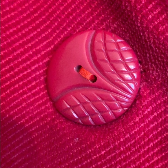 Anthro- Elevenses True Red Corduroy Coat - Picture 3 of 7